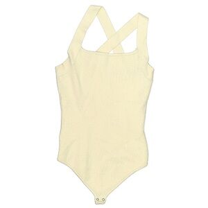 Abercrombie & Fitch • ivory Ribbed tank body suit
